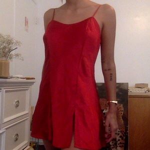 Red Victoria Secret slip dress
